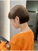 大人かわいい10代20代30代ショートボブ丸みショート