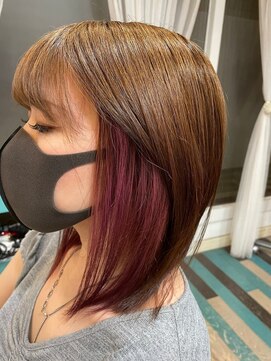 ヘアーアンドエクステンション パチャラ 小岩駅前店(HAIR&EXTENSION PACHARA) △レッドブラウン×フルバング△