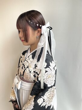 クイントネオリーブ 自由が丘正面口店(quint:neolive) 2024卒業式ヘアセット × 袴着付け