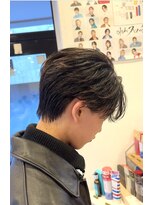 オーシャントーキョー サニー 原宿(OCEAN TOKYO Sunny)&nbsp;ニュアンスパーマカルマパーマセンターパート刈り上げ毛流れ