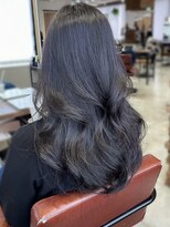 ソヨン 金山店(SOYON)&nbsp;ロングレイヤー/グレーベージュ/黒髪/小顔顔周り