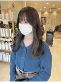 ピアスカラーラベンダー×グレージュ◎