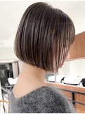 ハイライトバレイヤージュダブルカラーショートカット30代40代