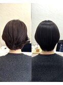 ショートヘアもsinsストレートでおさまりよく♪[30代40代50代]