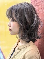 アルトリスト(Altruist Aging×HAIR&SPA) ★ダークアッシュ大人ガーリーボブ着物ミディアムレイヤーカット