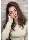 黒髪/クラゲヘアー/オリーブグレー/小顔/ココアベージュ