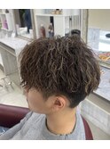 波巻きパーマ&メッシュ
