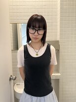 オムズポカ 栄矢場町店(OM's poka)&nbsp;切りっぱなしボブ/チェリーブラウン