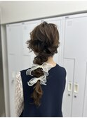 long  hair arrange