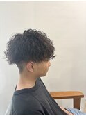 波巻きパーマ