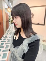 ノエ(noe) くびれヘア/アプリコットオレンジ/ハイライトカラー/栄h124