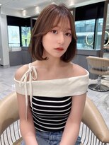 ロンド ジュルード 名古屋(Lond jeloud)&nbsp;学割U24 韓国風 ウルフ フェイスレイヤー 顔周り 前髪