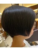 ボブ、ショートボブ、前下りボブ