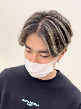 ミラリー トウキョウ(Mirareee Tokyo) メンズハイライト20代30代40代◎フェザーパーマメンズメッシュ