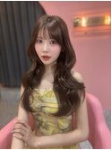 ベージュ/韓国ヘア/渋谷/レイヤー/顔まわり/前髪
