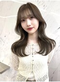 レイヤーロング/大人可愛い/髪質改善/前髪