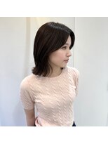 アイユー(ii+U)&nbsp;韓国ヘア　レイヤーカット  ブラウングレージュ