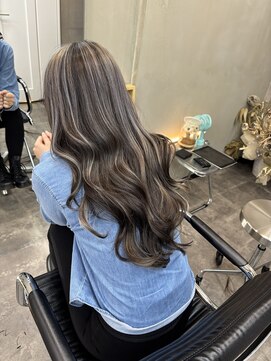 ファビ 渋谷(Fab) くびれヘア/暗めカラー/アプリコットオレンジ/縮毛矯正