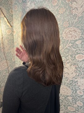 ロングコテ巻き風パーマ