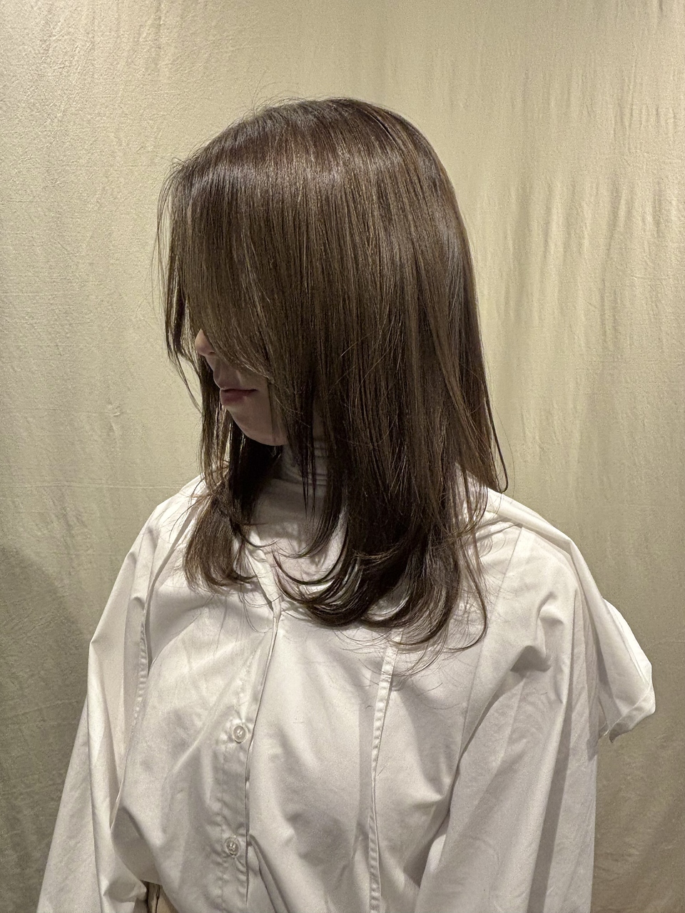 ココカラヘアー ニコ(cococara hair nico) レイヤーカット/オリーブベージュ