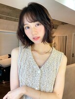 サンルーム(SUN room)&nbsp;大人ガーリー似合わせカットミディアムレイヤーボブパーマ