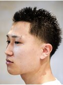 メンズカットテーパーフェードシャレボウズ