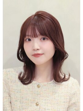 プランツヘアー 高宮店(Plants hair) くびれミディアム × ピンクベージュ　高宮 平尾 大橋 野間 薬院