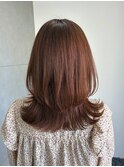 ミディアムレイヤー×オレンジベージュ