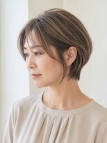 ウィールール 札幌店(WE RULE)&nbsp;40代、50代白髪ぼかしハイライト×大人ショート