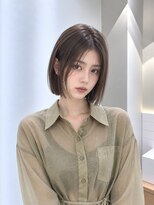 フォト 新宿三丁目(foto)&nbsp;髪質改善縮毛矯正地毛風ストレート切りっぱなしボブ