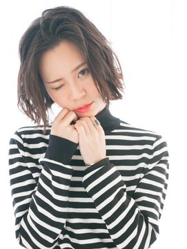 リリアン 表参道(relian) かきあげバングのボブもリリアン表参道