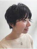 ニュアンスパーマショートヘア
