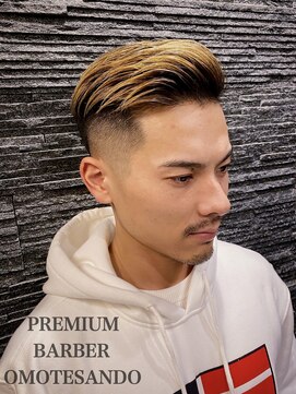 プレミアムバーバー 表参道店(PREMIUM BARBER produce by HIRO GINZA) バーバースタイル×ハイトーン×フェード