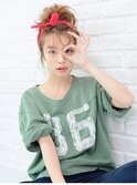 簡単おだんご×バンダナアレンジ