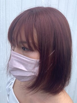 ヘアーデザイン ゼロ(HAIR DESIGN ZERO) 韓国風ピンクバイオレット