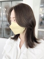 アリュウル 表参道 青山(Allure) 【韓国系くびれヘア】【ベージュブラウンカラー】ベージュ　水越