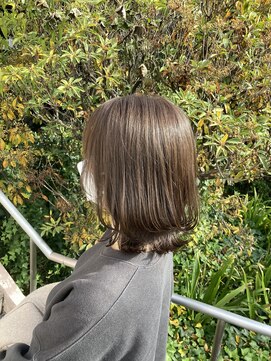 ヘアサロン イリー 西那須野(iLii) 外はねくびれミディアム＊オリーブグレージュ