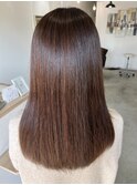 ロングスタイル縮毛矯正ストレート+髪質改善トリートメント◎