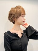 耳掛けショート/ハイトーンショート/ショートボブ