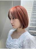 オレンジ×ベージュ
