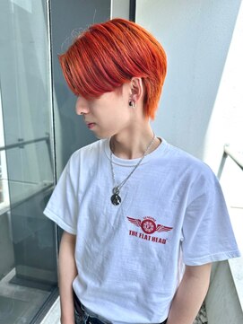 イトシテ ビビッドオレンジ×センターパート【鎌田　隆雅】