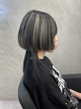 ファイブバイジエクト 堀江(FIVE by The Ect) アウターカラー　アンブレラカラー　ホワイトグレージュ