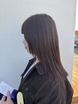 アウラヘアーサロン(aura hair salon)&nbsp;イヤリングカラー×レッドバイオレット