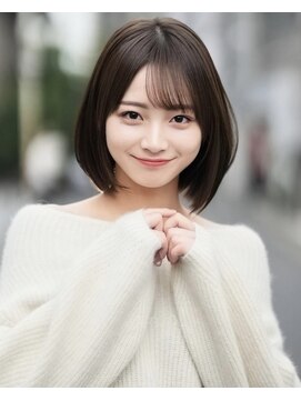 レイリー 原宿 表参道(Rayreee) くびレイヤーエモージュイメチェンフルバング似合わせ