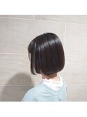 大人可愛い切りっぱなしワンレングス