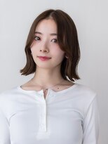 ハバナ 渋谷(HAVANA) 20代30代大人かわいい斜めバングデザインカラーシルキーベージュ