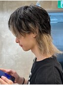 マッシュウルフ×インナーカラー