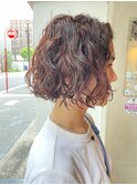 プードルパーマボブ