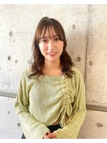 エミュ 天文館店(eMu) ミディアムロング×オリーブグレージュ