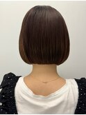 大人ショートボブ丸みショートカットマッシュショート前髪あり